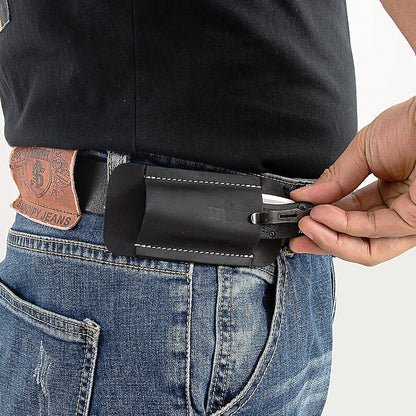 Knife Sheath,Leather Knife Sheath for Belt,Horizontal Carry Pocket Knife Holder,EDC Belt Organizer,Handmade Compact Draw Knife Holster,EDC Pocket Organizer,Sheath for Folding Knife,Gifts for Men