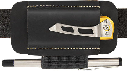 Knife Sheath,Leather Knife Sheath for Belt,Horizontal Carry Pocket Knife Holder,EDC Belt Organizer,Handmade Compact Draw Knife Holster,EDC Pocket Organizer,Sheath for Folding Knife,Gifts for Men