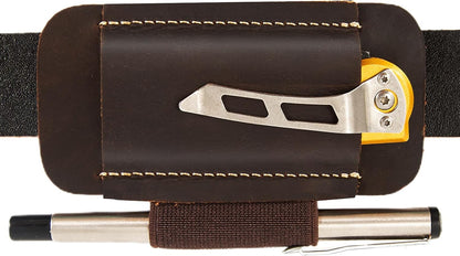 Knife Sheath,Leather Knife Sheath for Belt,Horizontal Carry Pocket Knife Holder,EDC Belt Organizer,Handmade Compact Draw Knife Holster,EDC Pocket Organizer,Sheath for Folding Knife,Gifts for Men
