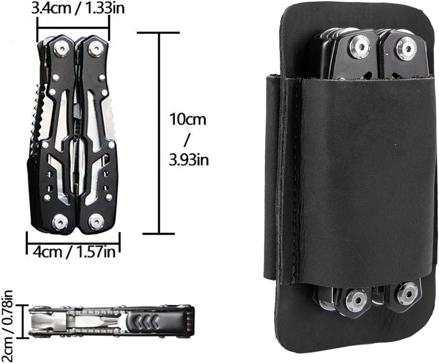 Knife Sheath,Leather Knife Sheath for Belt,Horizontal Carry Pocket Knife Holder,EDC Belt Organizer,Handmade Compact Draw Knife Holster,EDC Pocket Organizer,Sheath for Folding Knife,Gifts for Men