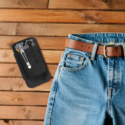 Knife Sheath,Leather Knife Sheath for Belt,Horizontal Carry Pocket Knife Holder,EDC Belt Organizer,Handmade Compact Draw Knife Holster,EDC Pocket Organizer,Sheath for Folding Knife,Gifts for Men
