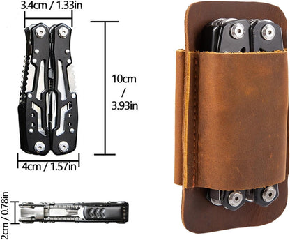 Knife Sheath,Leather Knife Sheath for Belt,Horizontal Carry Pocket Knife Holder,EDC Belt Organizer,Handmade Compact Draw Knife Holster,EDC Pocket Organizer,Sheath for Folding Knife,Gifts for Men