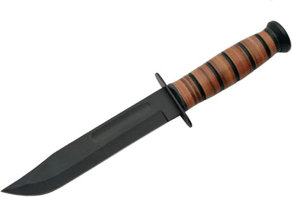 SZCO Marine Hunting Knife 12 Inch - Camping Knife with Leather Handle & Stainless Steel Fuller Blade with Sheath - Pocket Knife for Hiking, Camping & Outdoor Uses - Knives for Men