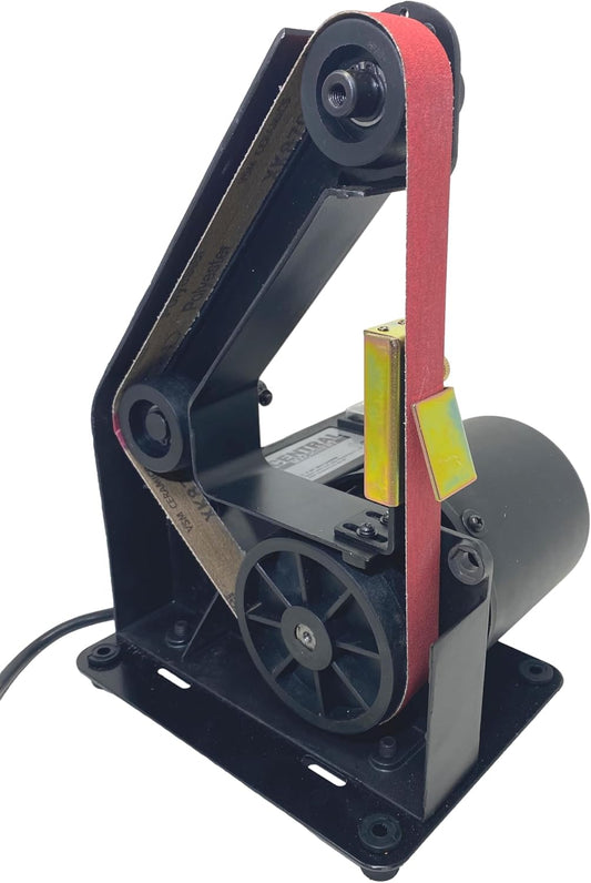Knife Sharpening Angle Guide fits 1X30 Belt Sander with Assorted 6 Pack of 1X30 Sharpening Sanding Belts