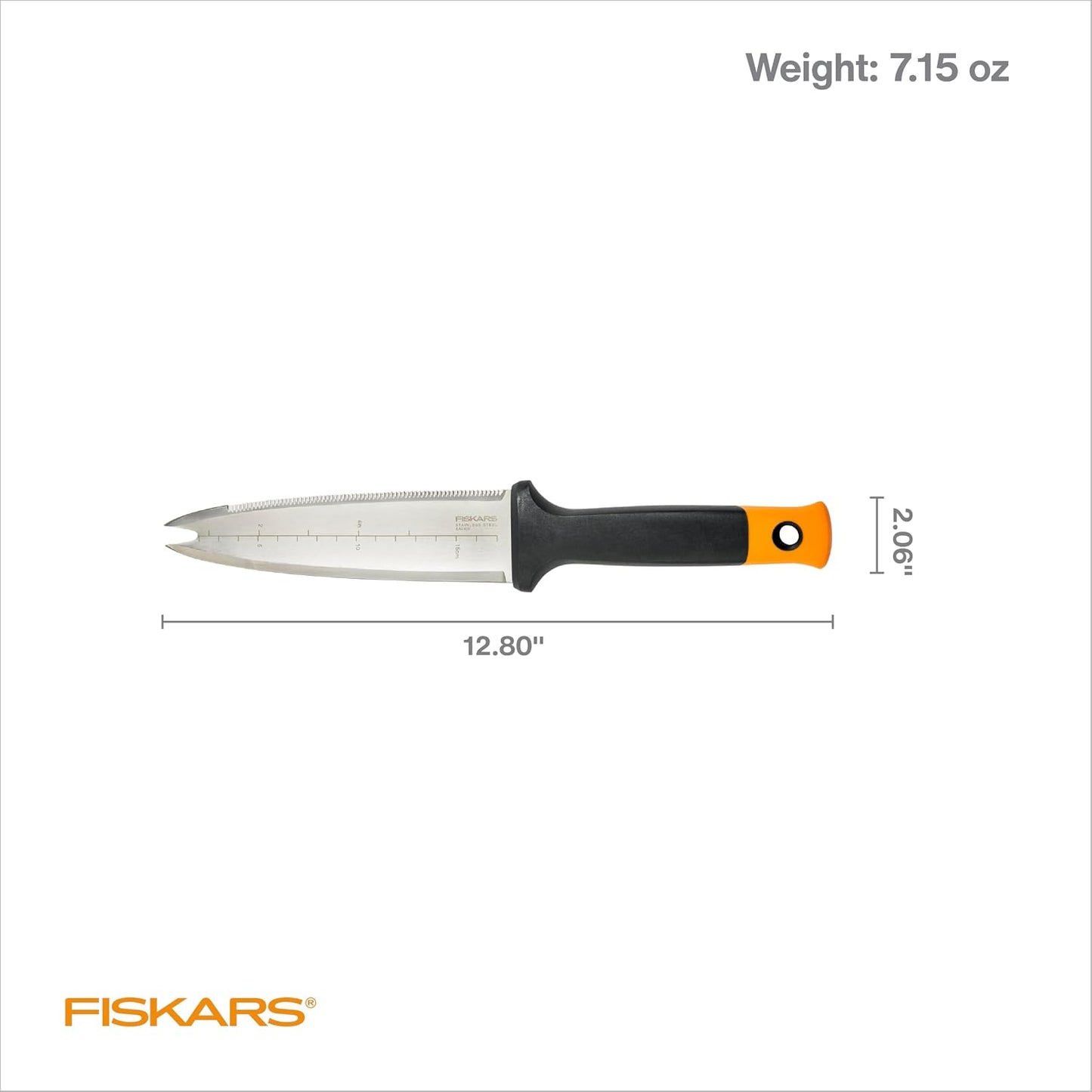 Folding Produce Knife, Gardening Tool for Harvesting Produce with Foldable Ergonomic Design, Stainless Steel Curved Blade, Orange