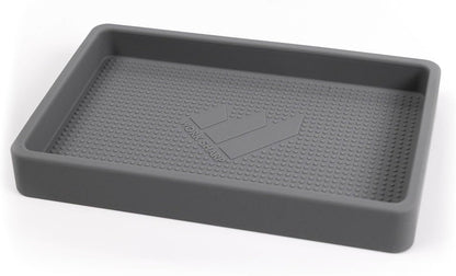 Knife Valet Tray – Desktop & Work Station Organizer For Knives & Sharp Tools - Interior 4.625” x 7.3125” Exterior 5.1875 x 7.8125 – Stays Put With Secure Grip