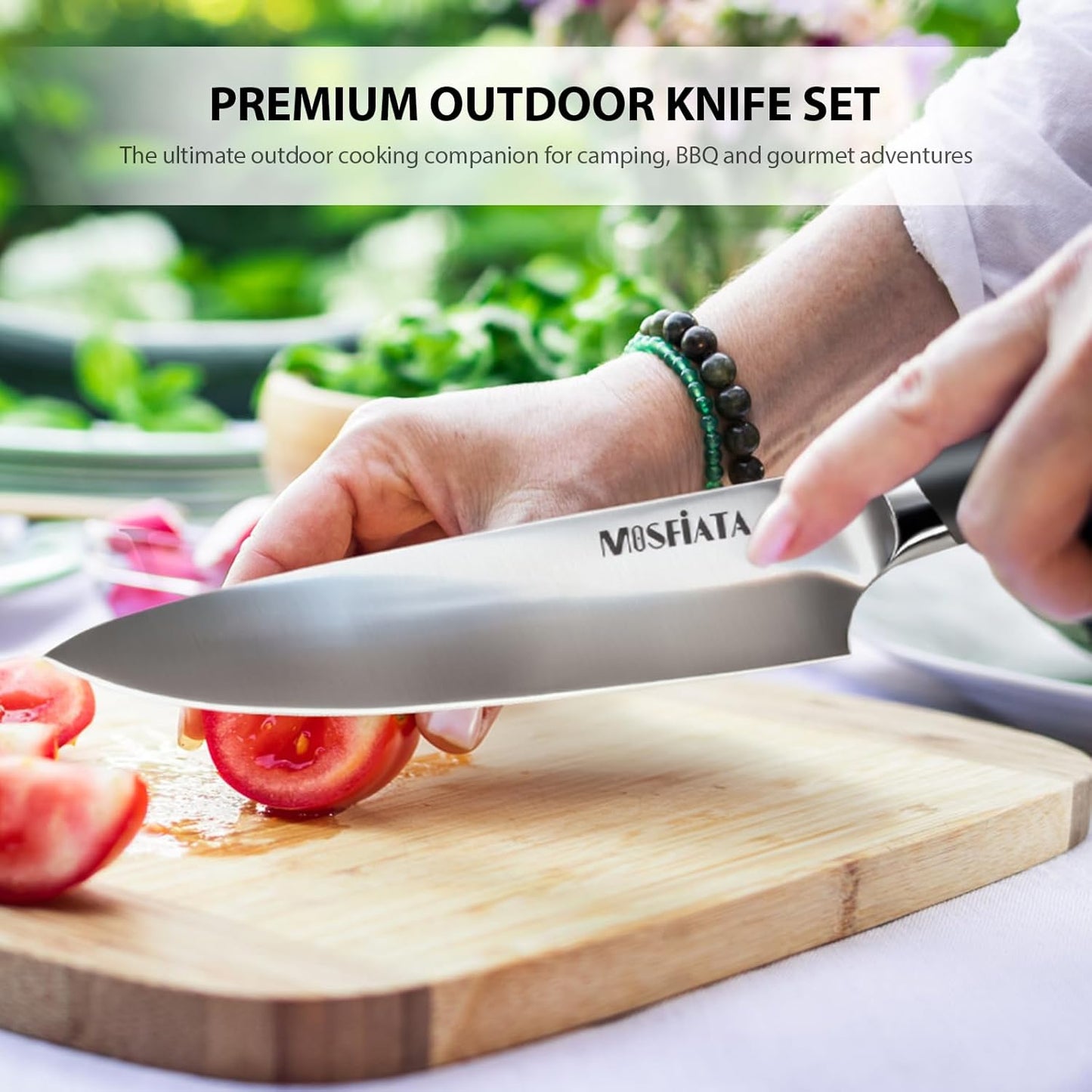 Chef Knife Sets with Carry case Bag, 19 Pieces Professional Knife Set with Knife Sharpening Rod, High Carbon Stainless Steel Kitchen Chef Knives Set，Dishwasher Safe, For Outdoor