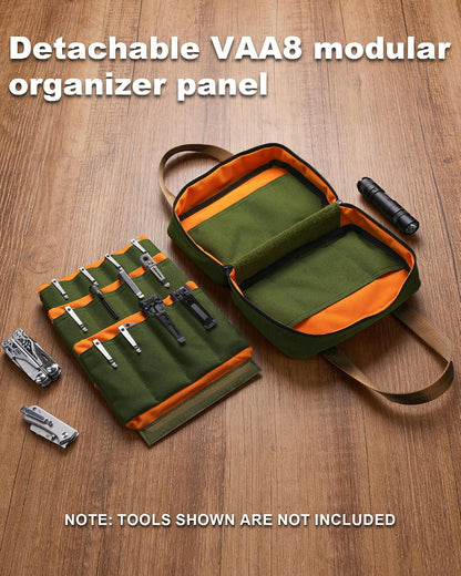 VE40 Knife Display Case with 40 Slots, Folding Knives Storage Holder, Knife Collection Carrier Bag for Folding Knives Flashlights Multitools