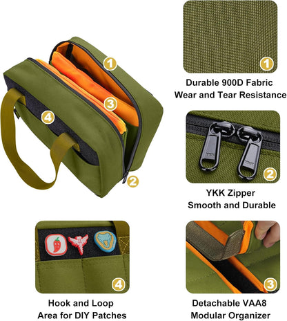 VE40 Knife Display Case with 40 Slots, Folding Knives Storage Holder, Knife Collection Carrier Bag for Folding Knives Flashlights Multitools