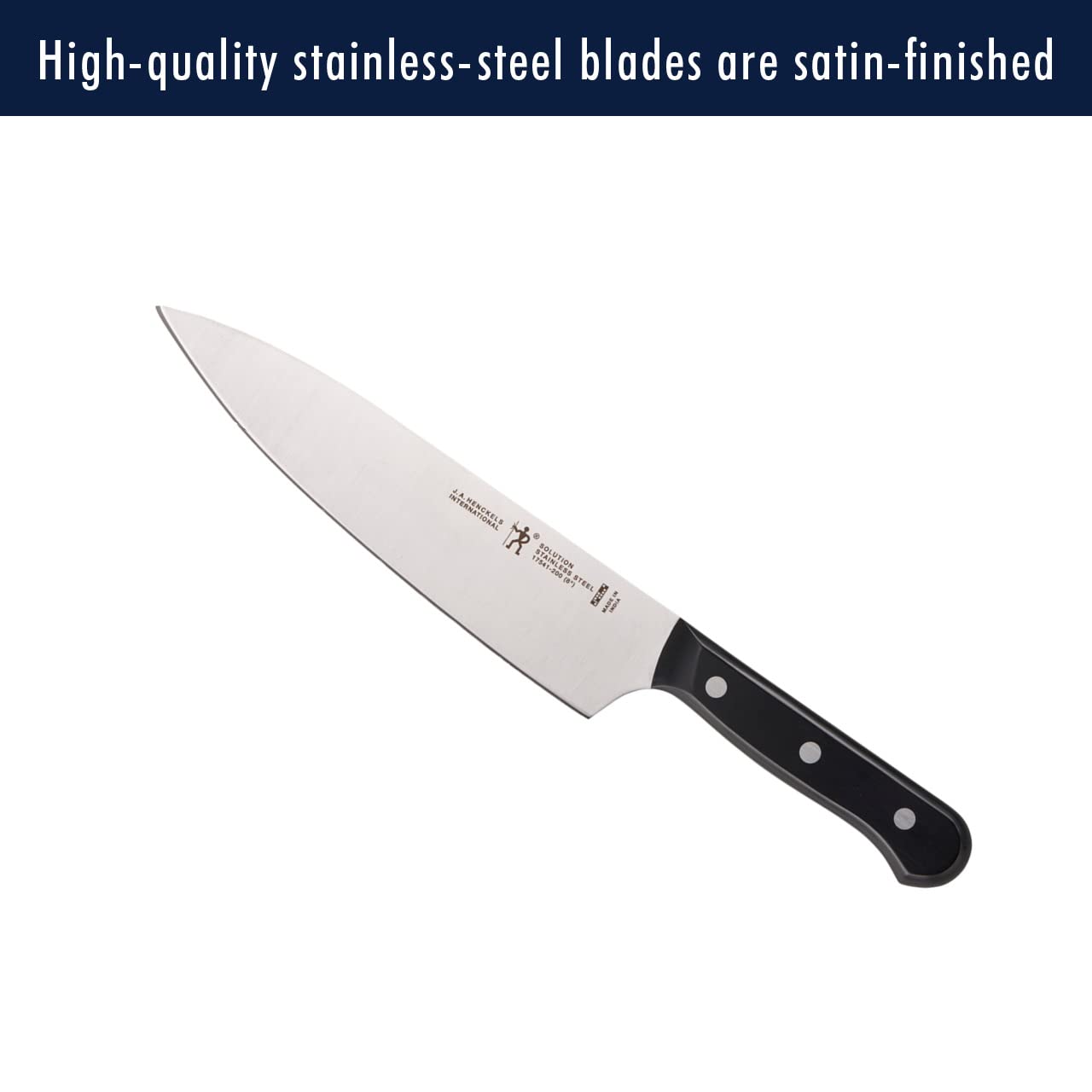 Solution Razor-Sharp 16-pc Knife Set, Includes Chef, Bread & Steak Knives, German Engineered Informed by 100+ Years of Mastery