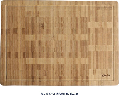 Thornwood 18 x 12 Inch Acacia Wood Cutting Board with Juice Grooves – Durable, Heavy Duty Chopping Board for Kitchen Prep