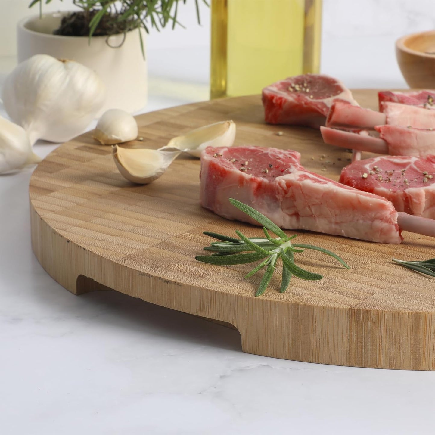 Thornwood 18 x 12 Inch Acacia Wood Cutting Board with Juice Grooves – Durable, Heavy Duty Chopping Board for Kitchen Prep