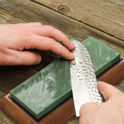 Whetstone Sharpening Stone 1000/4000 Grit Professional Kitchen Knife Sharpener Kit Wet Stones for Kitchen Knives,Pocket Knife,Blades,Scissors, Gardening Tool