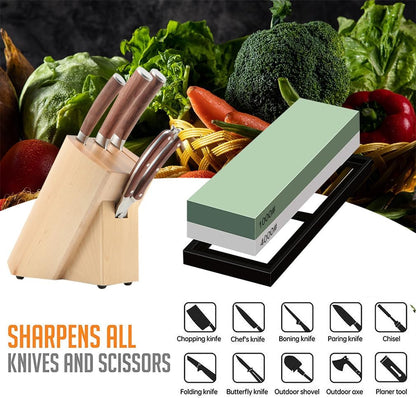Whetstone Sharpening Stone 1000/4000 Grit Professional Kitchen Knife Sharpener Kit Wet Stones for Kitchen Knives,Pocket Knife,Blades,Scissors, Gardening Tool