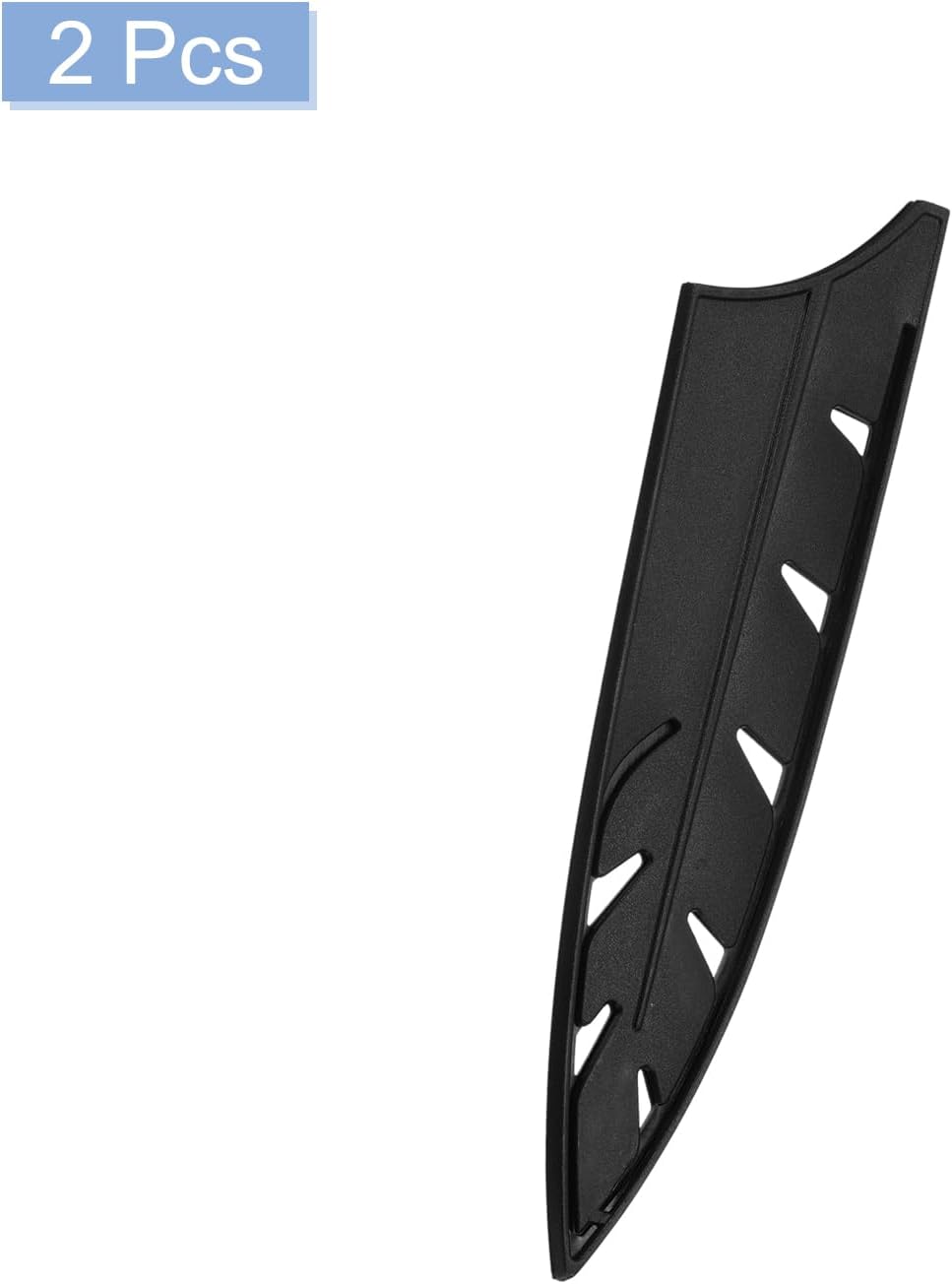 4Pcs Knife Cover Sleeves Blade Edge Guards for 8" Chef Knife Blade Edge Protector Universal Knife Sheath for Kitchen, Black