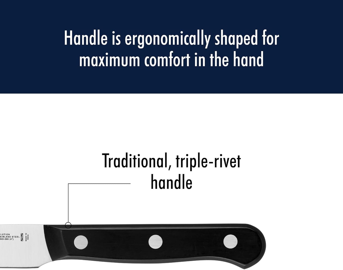 Solution Razor-Sharp 2-Piece Compact Chef Knife Set, German Engineered Knife Informed by over 100 Years of Mastery