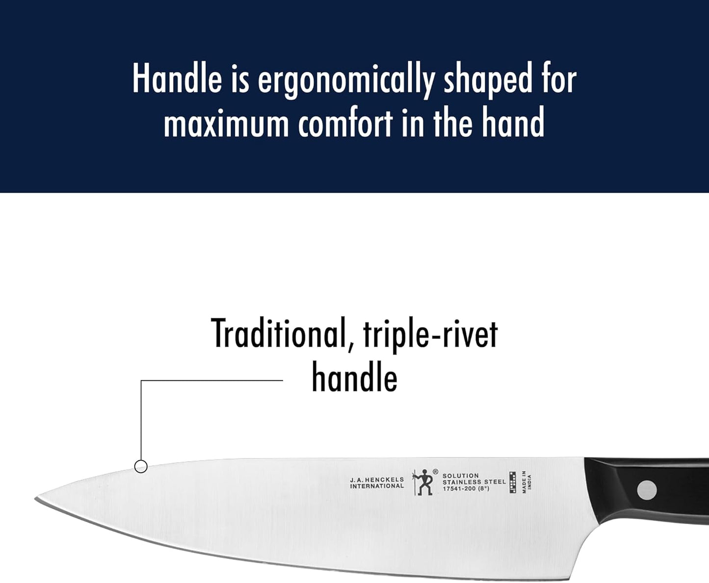Solution Razor-Sharp 2-Piece Compact Chef Knife Set, German Engineered Knife Informed by over 100 Years of Mastery