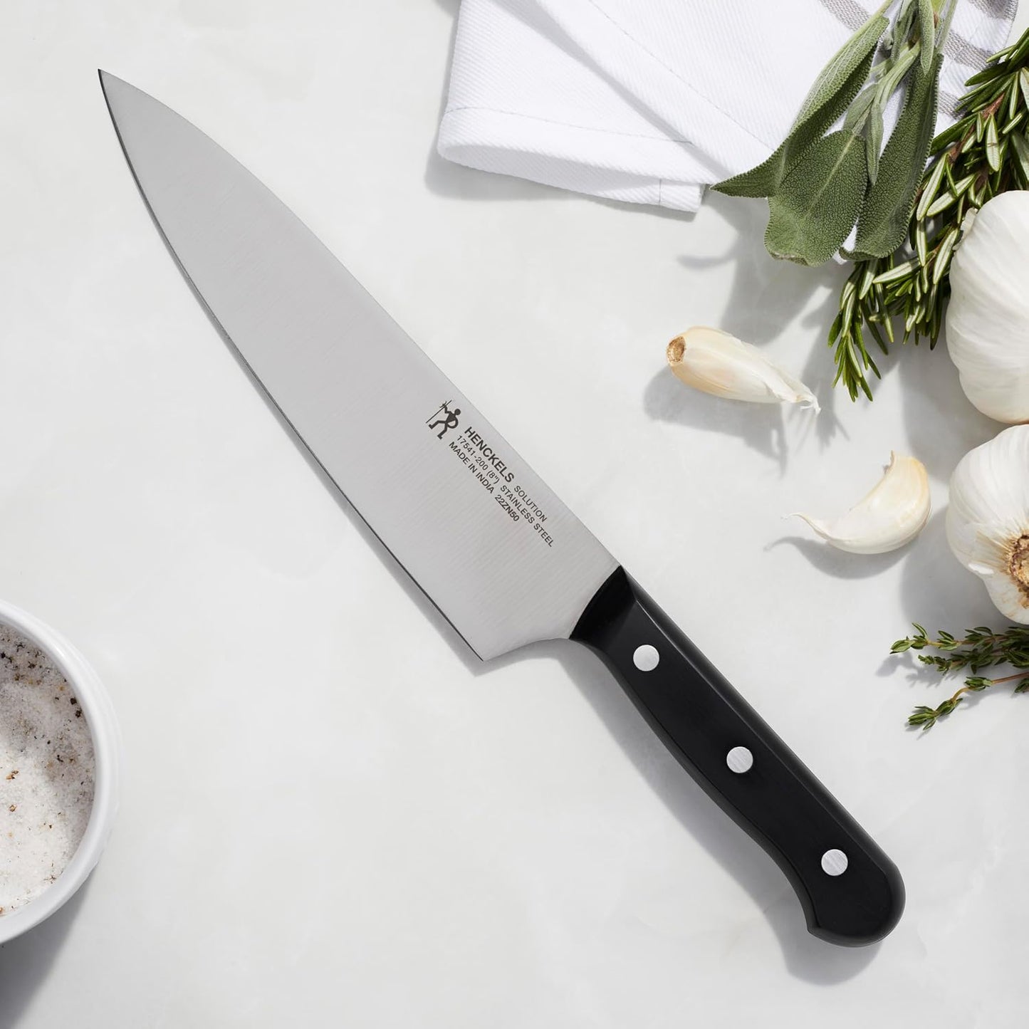 Solution Razor-Sharp 2-Piece Compact Chef Knife Set, German Engineered Knife Informed by over 100 Years of Mastery