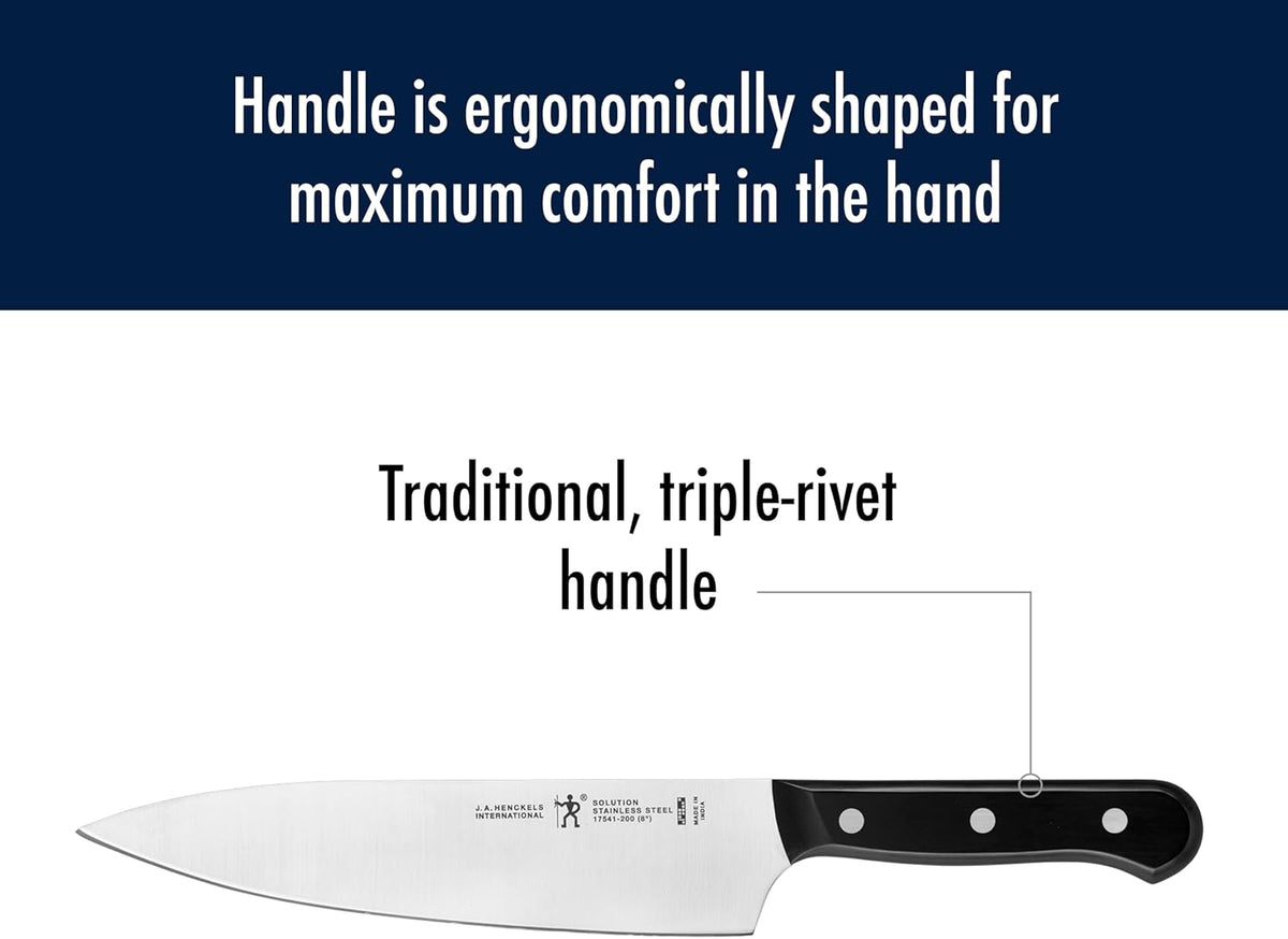 Solution Razor-Sharp 2-Piece Compact Chef Knife Set, German Engineered Knife Informed by over 100 Years of Mastery