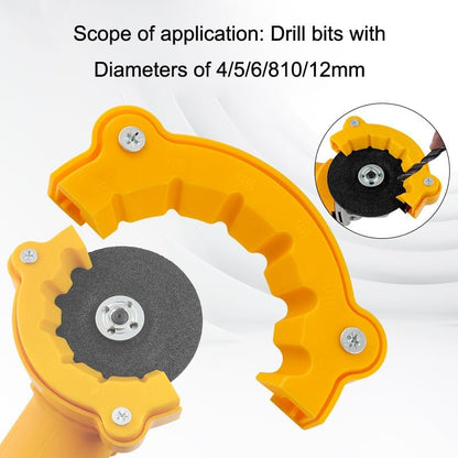 3 Pack Angle Grinder Drill Bit Sharpener Adapter Power Drill Bit Sharpening Attachment Drill Bit Grinding Precision Guide Tool for 100mm Type Angle Grinder 4 inch Electric Grinder Power Tools