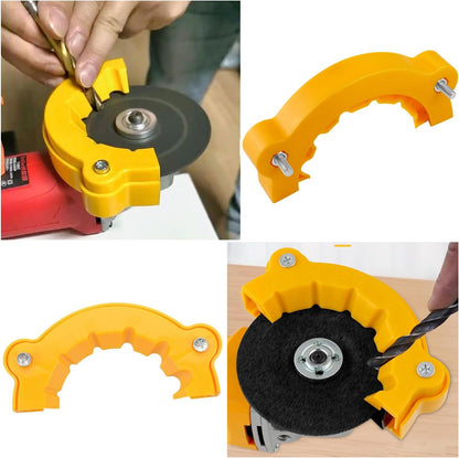 3 Pack Angle Grinder Drill Bit Sharpener Adapter Power Drill Bit Sharpening Attachment Drill Bit Grinding Precision Guide Tool for 100mm Type Angle Grinder 4 inch Electric Grinder Power Tools