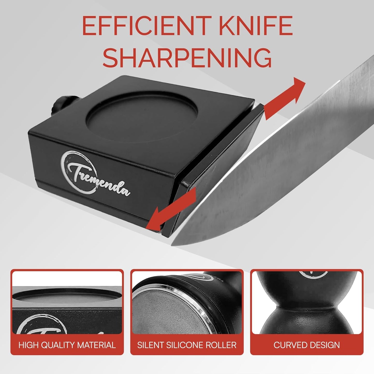 Diamond Rolling Knife Sharpener Set – Manual Sharpening Tool with 4-Angle System – Portable Sharpener for Kitchen, Chef, and Pocket Knives