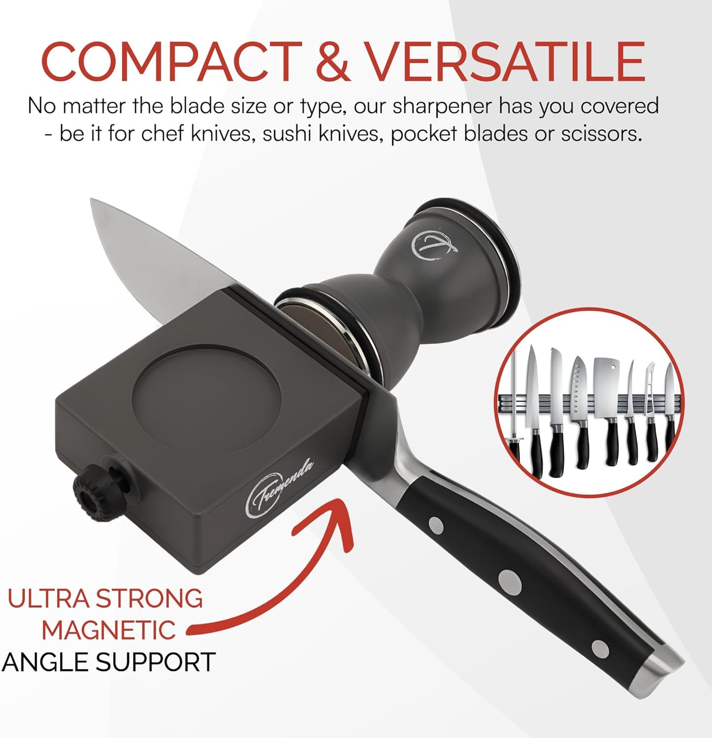 Diamond Rolling Knife Sharpener Set – Manual Sharpening Tool with 4-Angle System – Portable Sharpener for Kitchen, Chef, and Pocket Knives
