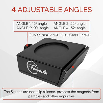Diamond Rolling Knife Sharpener Set – Manual Sharpening Tool with 4-Angle System – Portable Sharpener for Kitchen, Chef, and Pocket Knives