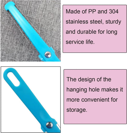 3 Pack Cheese Slicer Handheld 2 Side Wire Blade Knife Butter Cutter Peeler Spatula Cake Sausage Ham Slicing Tool for Cheddar Gruyere Raclette Mozzarella Block