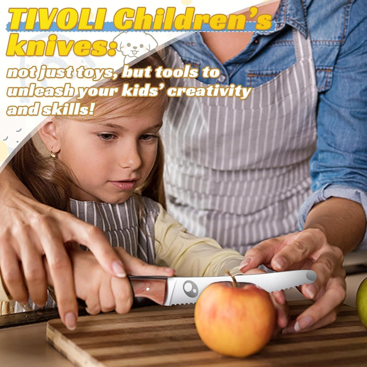 Kids Pocket Knife Folding Knife Safety Knife for Kids with Safe Rounded Camping Knife Designed for Children's Outdoor Camping with Hanging Holes Pocket Knife for Boy’s First Knife