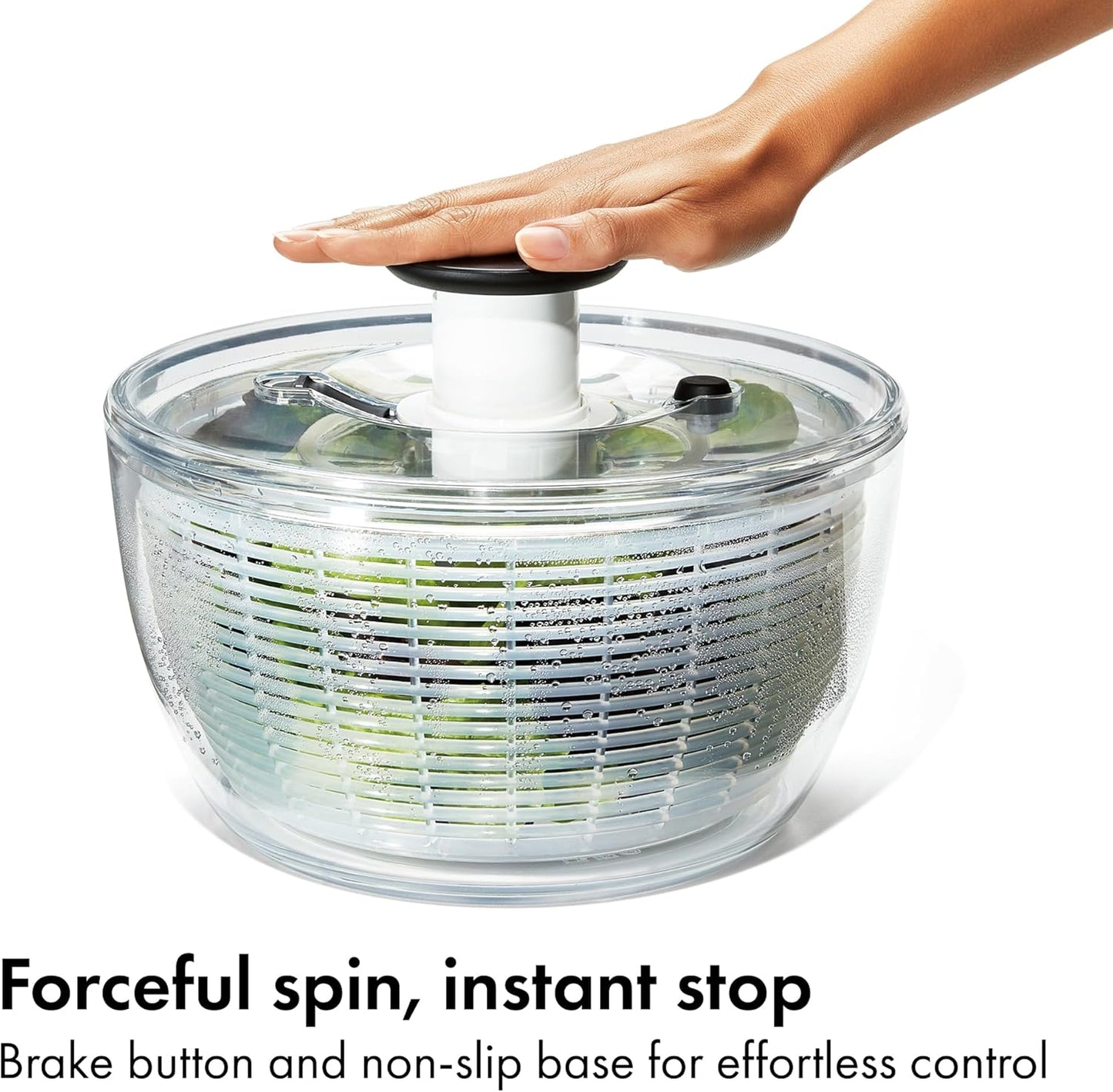 Good Grips Salad Spinner | Lettuce Spinner | Fruit Washer | Fruit Washing Bowl with Strainer | Vegetable Cleaner | Salad Cleaner | Lettuce Washer | 6.22 Quart Capacity