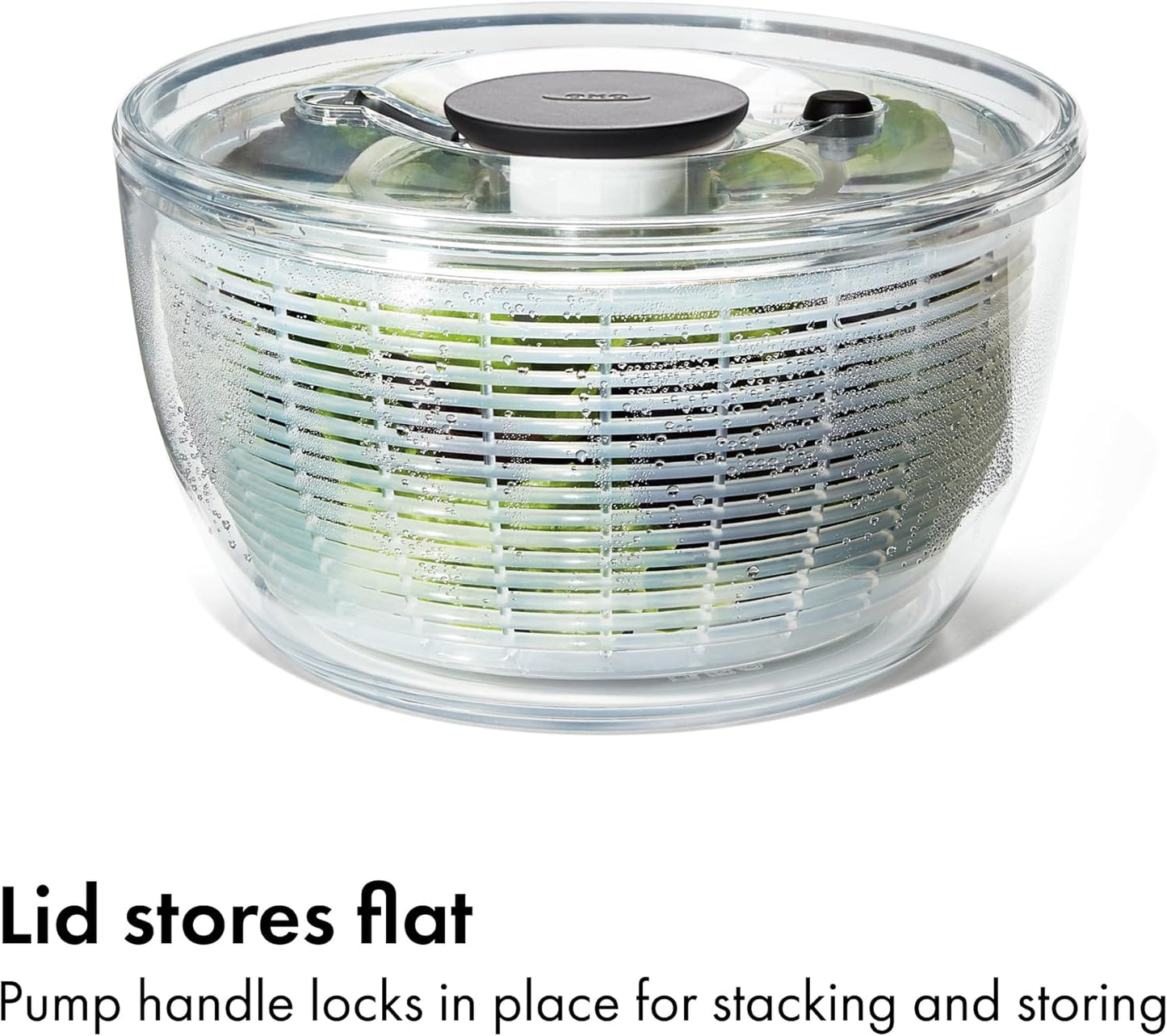 Good Grips Salad Spinner | Lettuce Spinner | Fruit Washer | Fruit Washing Bowl with Strainer | Vegetable Cleaner | Salad Cleaner | Lettuce Washer | 6.22 Quart Capacity