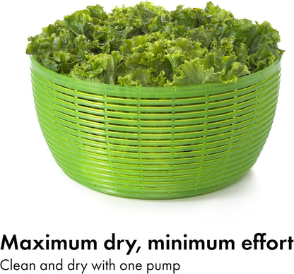 Good Grips Salad Spinner | Lettuce Spinner | Fruit Washer | Fruit Washing Bowl with Strainer | Vegetable Cleaner | Salad Cleaner | Lettuce Washer | 6.22 Quart Capacity