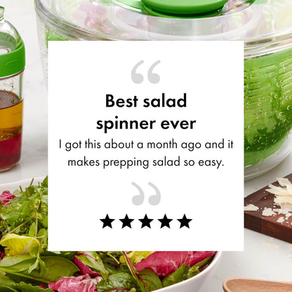 Good Grips Salad Spinner | Lettuce Spinner | Fruit Washer | Fruit Washing Bowl with Strainer | Vegetable Cleaner | Salad Cleaner | Lettuce Washer | 6.22 Quart Capacity