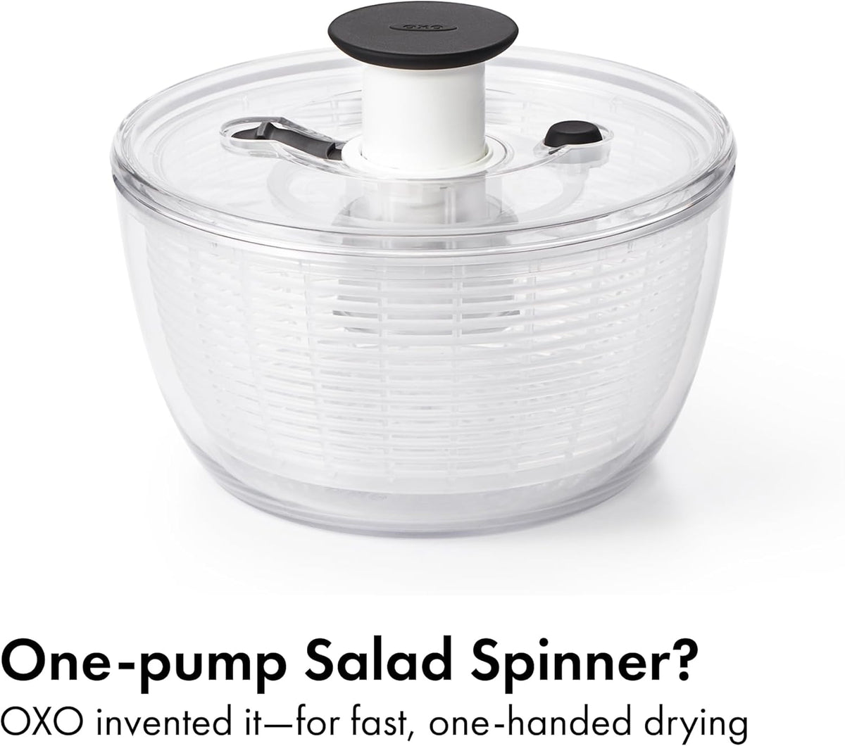 Good Grips Salad Spinner | Lettuce Spinner | Fruit Washer | Fruit Washing Bowl with Strainer | Vegetable Cleaner | Salad Cleaner | Lettuce Washer | 6.22 Quart Capacity