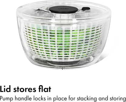 Good Grips Salad Spinner | Lettuce Spinner | Fruit Washer | Fruit Washing Bowl with Strainer | Vegetable Cleaner | Salad Cleaner | Lettuce Washer | 6.22 Quart Capacity