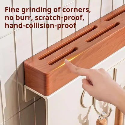 Kitchen Wall-Mounted Knife Holder - under Cabinet Knife Storage - Cabinet Door Knife Organizer – Hanging Knife Rack,Utensils holder,13 Inch