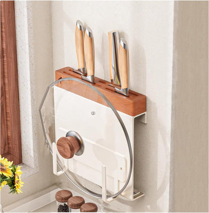 Kitchen Wall-Mounted Knife Holder - under Cabinet Knife Storage - Cabinet Door Knife Organizer – Hanging Knife Rack,Utensils holder,13 Inch