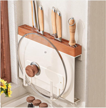 Kitchen Wall-Mounted Knife Holder - under Cabinet Knife Storage - Cabinet Door Knife Organizer – Hanging Knife Rack,Utensils holder,13 Inch