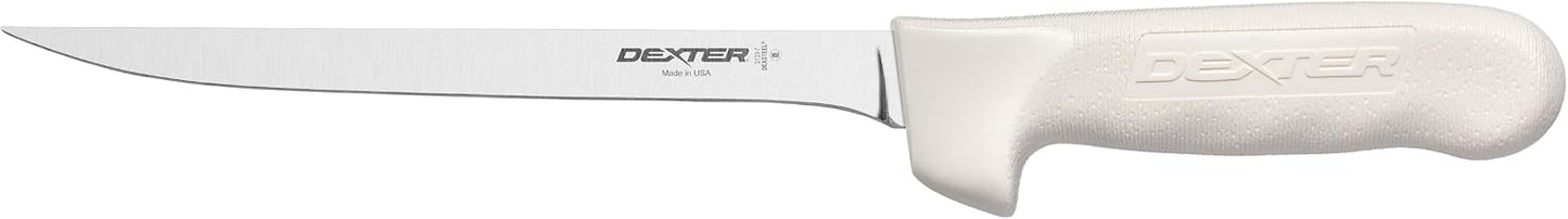S133-9PCP Sani-Safe 9" Flexible Fillet Knife, NSF | Flexible DEXSTEEL high-carbon stainless blade with textured slip-resistant grip. NSF certified for fishing fillet work.