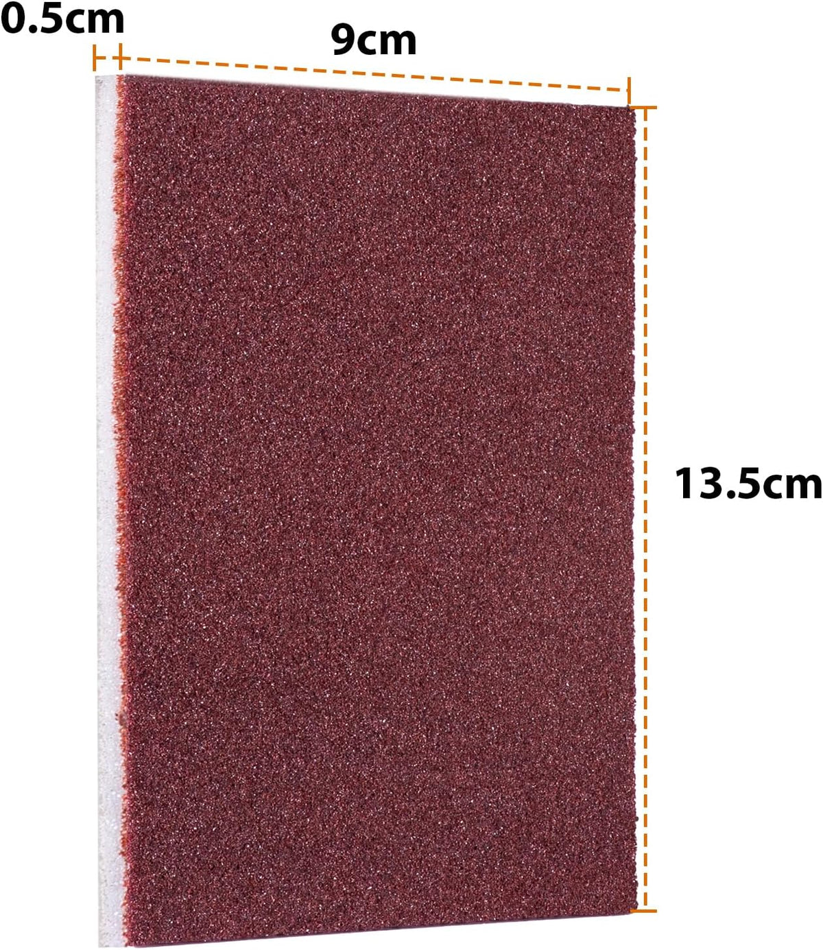 Carborundum Sponge Nano Emery Sponge Brush Eraser Scrub Kitchen Cleaning for Removing Rust Pots，Household Cleaning Tool (Dark brown-10pcs)