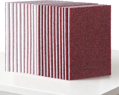 Carborundum Sponge Nano Emery Sponge Brush Eraser Scrub Kitchen Cleaning for Removing Rust Pots，Household Cleaning Tool (Dark brown-10pcs)