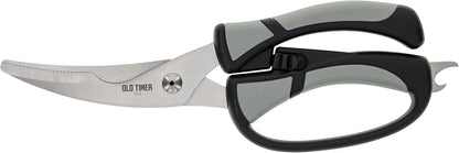 Trail Boss Game Shears with Heavy Duty Construction, Custom Molded Sheath, Spring-Assisted Opening, Bone Breaking Notch, and Safety Lock for Hunting, Cleaning Game, Camping, and Outdoors