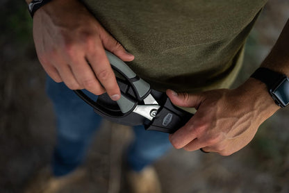 Trail Boss Game Shears with Heavy Duty Construction, Custom Molded Sheath, Spring-Assisted Opening, Bone Breaking Notch, and Safety Lock for Hunting, Cleaning Game, Camping, and Outdoors