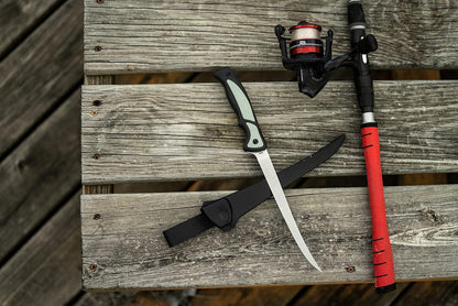 Trail Boss Game Shears with Heavy Duty Construction, Custom Molded Sheath, Spring-Assisted Opening, Bone Breaking Notch, and Safety Lock for Hunting, Cleaning Game, Camping, and Outdoors