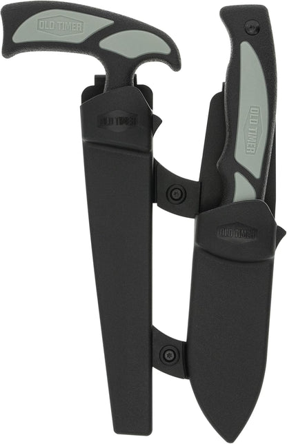 Trail Boss Game Shears with Heavy Duty Construction, Custom Molded Sheath, Spring-Assisted Opening, Bone Breaking Notch, and Safety Lock for Hunting, Cleaning Game, Camping, and Outdoors