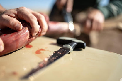 Trail Boss Game Shears with Heavy Duty Construction, Custom Molded Sheath, Spring-Assisted Opening, Bone Breaking Notch, and Safety Lock for Hunting, Cleaning Game, Camping, and Outdoors