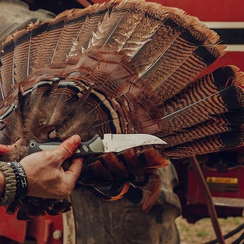 Trail Boss Game Shears with Heavy Duty Construction, Custom Molded Sheath, Spring-Assisted Opening, Bone Breaking Notch, and Safety Lock for Hunting, Cleaning Game, Camping, and Outdoors
