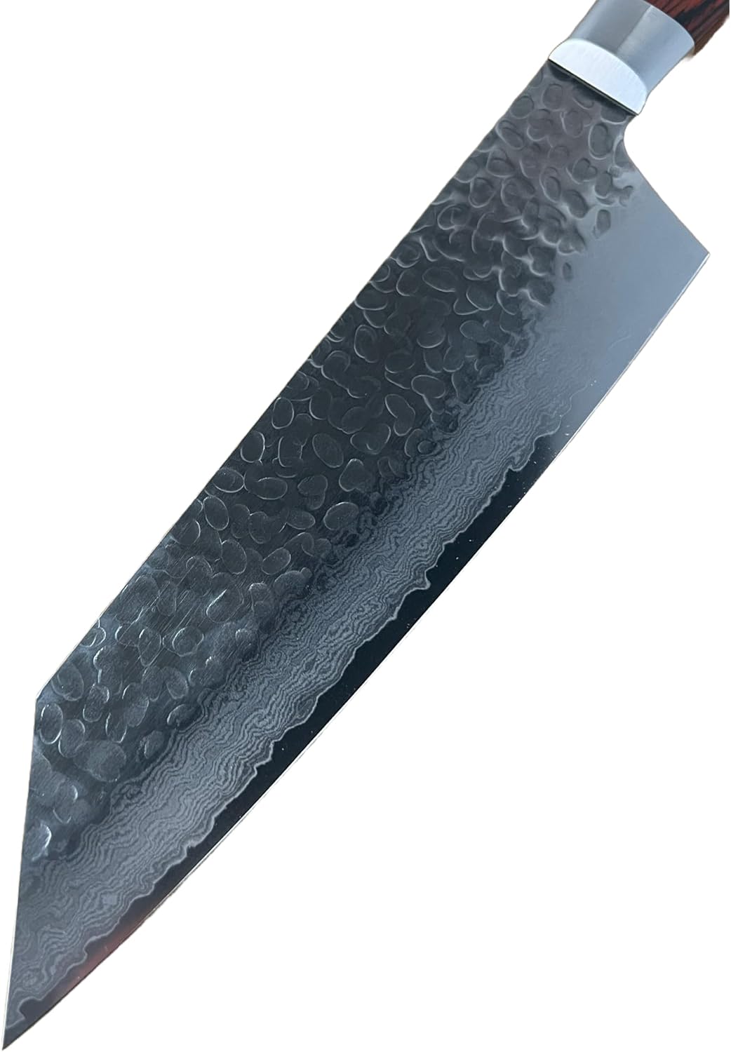 Sakai Hammered Damascus 33 Layer Vg-10 Kiritsuke Kengata Gyuto Knife 190