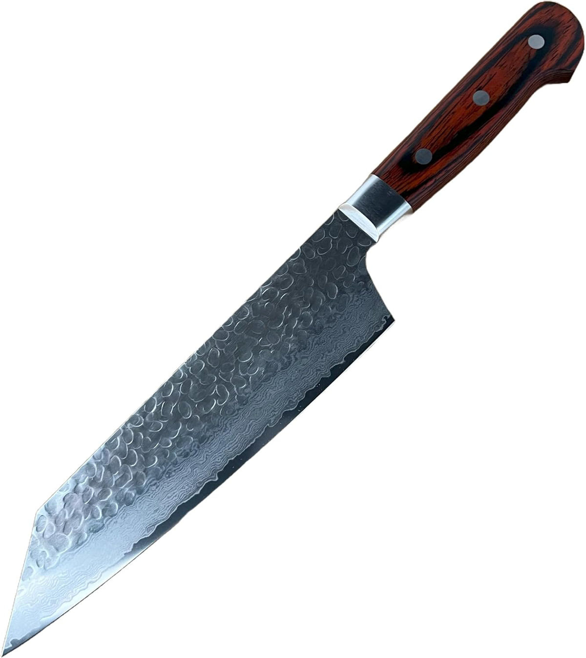 Sakai Hammered Damascus 33 Layer Vg-10 Kiritsuke Kengata Gyuto Knife 190